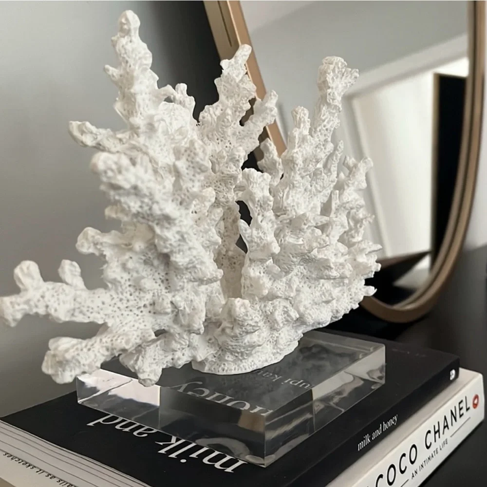 Decorative White Coral Sculpture